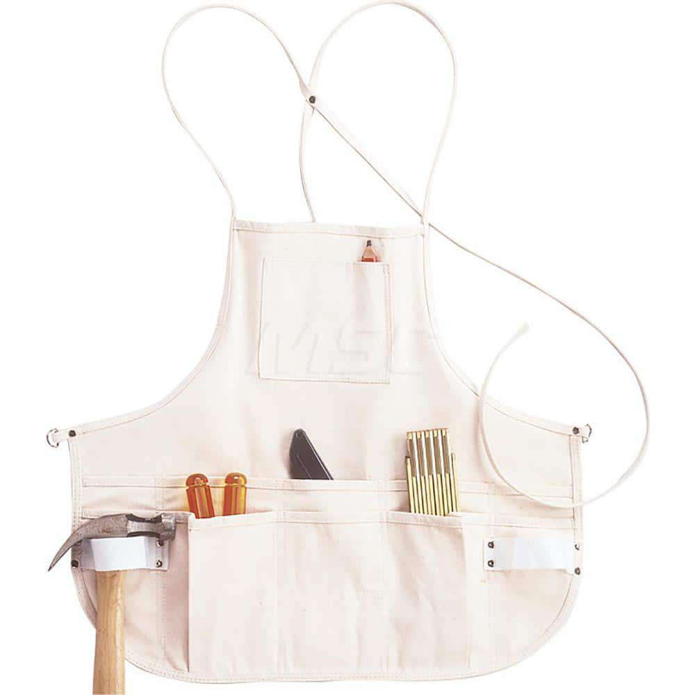 Tool Aprons & Tool Belts; Tool Type: Tool Apron; Minimum Waist Size: 29; Maximum Waist Size: 55; Material: Canvas; Number of Pockets: 12.000; Color: White; Minimum Order Quantity: Canvas; Tool Style: Tool Apron; Minimum Waist Size: 29