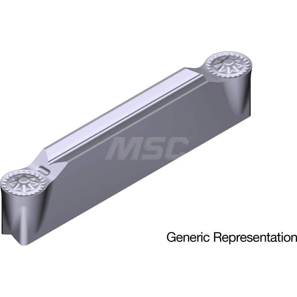 Grooving Insert: GCM5187RG AC5015S, Solid Carbide Absotech Finish, Neutral, 0.187″ Cutting Width, 0.906″ Max Depth, Series GND