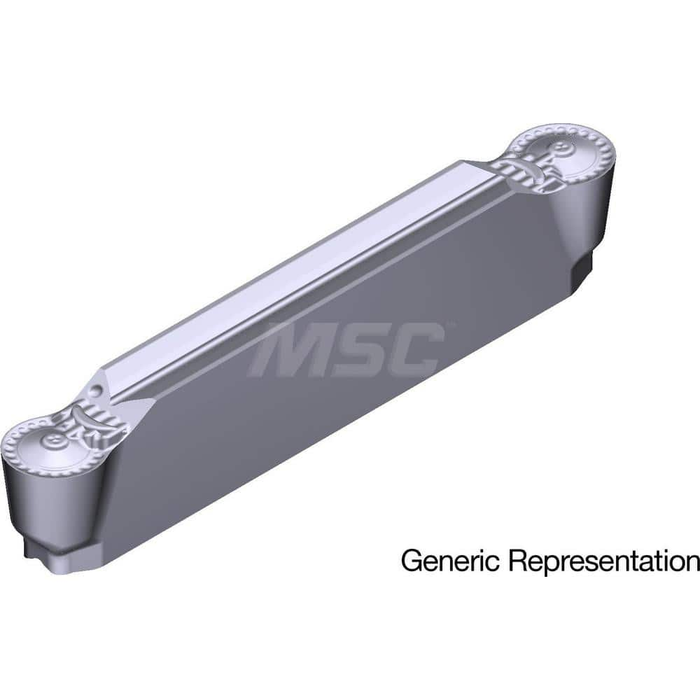 Grooving Insert: GCM2010RN AC5025S, Solid Carbide Absotech Finish, Neutral, 2 mm Cutting Width, 20 mm Max Depth, Series GND