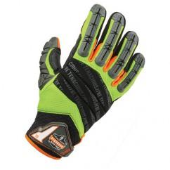 924 M LIME HYBRID DORSAL GLOVES - Caliber Tooling