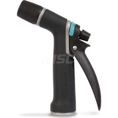 Garden Hose Spray Nozzles; Nozzle Type: Cleaning Nozzle; Adjustable Nozzle; Activation Method: Rear Trigger; Material: Plastic; Thread Type: GHT; Features: Concentrated stream to gentls mist; Ergonomic Non-Slip Handle; One-handed Trigger Lock; Color: Aqua