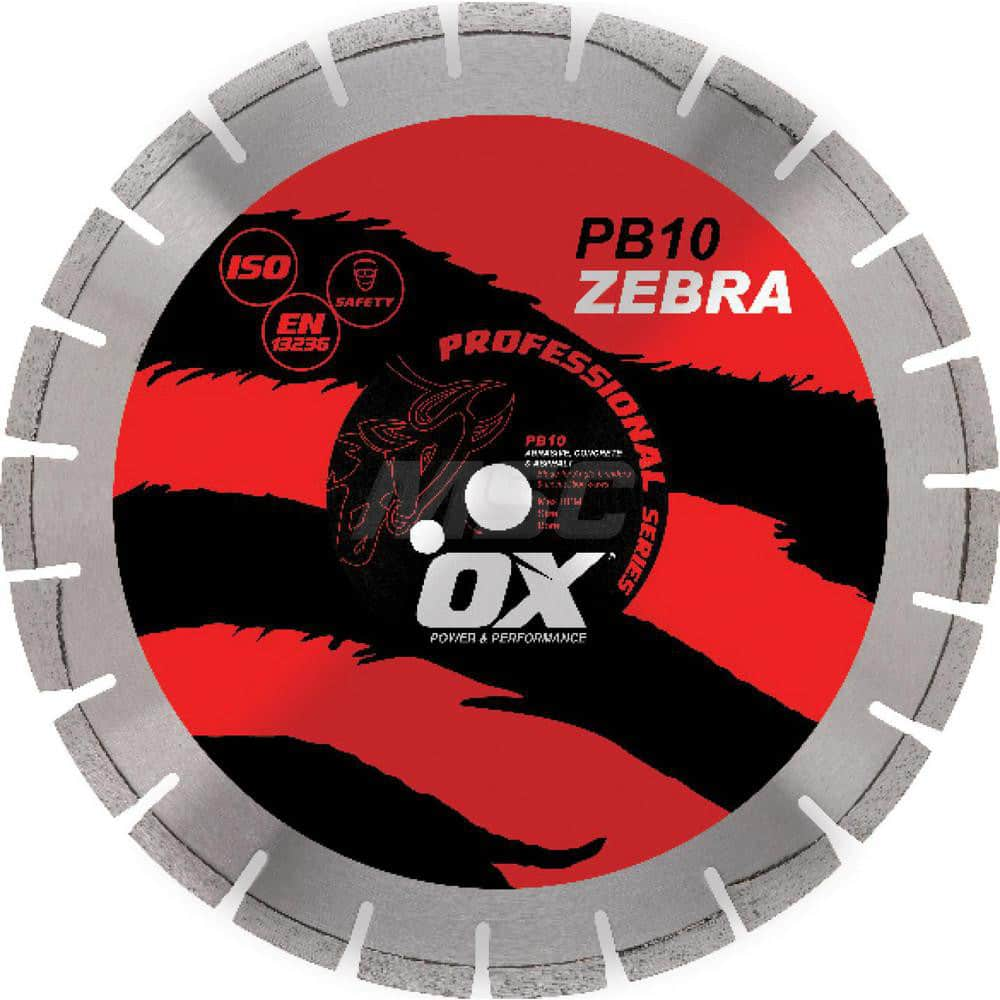 Wet & Dry Cut Saw Blade: 12″ Dia, 1″ Arbor Hole Use on Abrasive & General Purpose, Standard Arbor