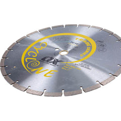 Wet & Dry Cut Saw Blade: 14″ Dia, 1″ Arbor Hole Use on Concrete & General Purpose, Standard Arbor