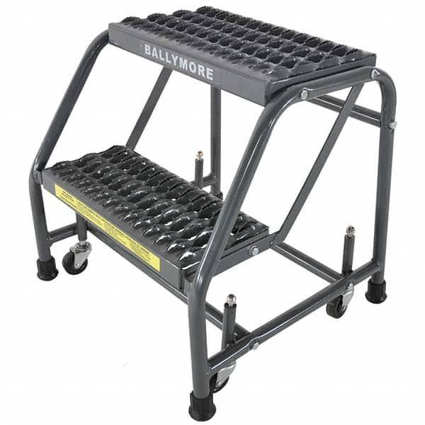 Ballymore - Rolling & Wall Mounted Ladders & Platforms Type: Stairway Slope Ladder Style: 50 Degree Incline - Caliber Tooling