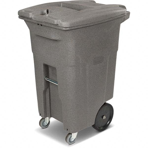 Toter - Trash Cans & Recycling Containers; Type: Confidential Document Container ; Container Shape: Rectangle ; Container Size: 64 gal ; Container Graphics: None ; Color: Graystone ; Finish: Textured - Exact Industrial Supply