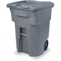 Toter - Trash Cans & Recycling Containers; Type: Confidential Document Container ; Container Shape: Rectangle ; Container Size: 96 gal ; Container Graphics: None ; Color: Graystone ; Finish: Textured - Exact Industrial Supply