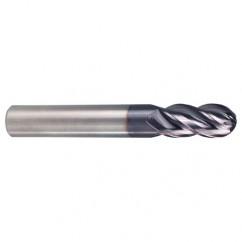 4mmTuffCut XR 4 Flute Carbide End Mill Ball Nose - Caliber Tooling