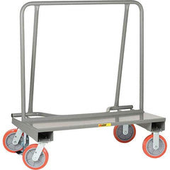 Little Giant - 2,000 Lb Capacity Steel Drywall Cart - Steel Deck, 24" OAW, 44" Platform Length, Polyurethane Casters - Caliber Tooling