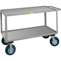 Little Giant - 1,200 Lb Capacity, 30" Wide x 48" Long x 38" High Cart - Steel, Pneumatic Casters - Caliber Tooling