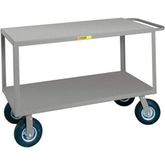 Little Giant - 1,200 Lb Capacity, 24" Wide x 36" Long x 38" High Cart - Steel, Pneumatic Casters - Caliber Tooling