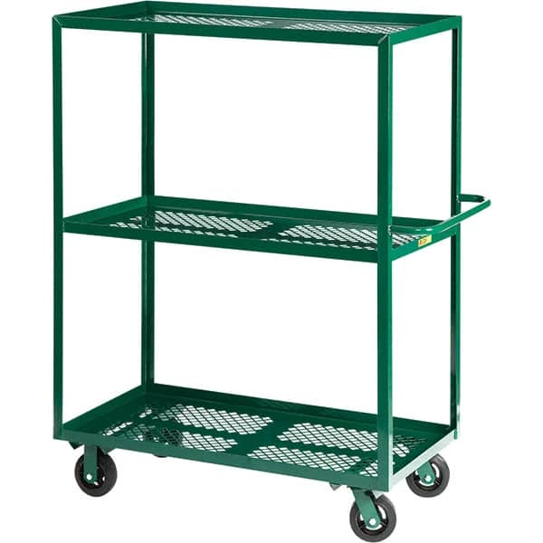 Little Giant - 4,000 Lb Capacity Steel Platform Truck - Steel Deck, 30" OAW, 60" Platform Length - Caliber Tooling