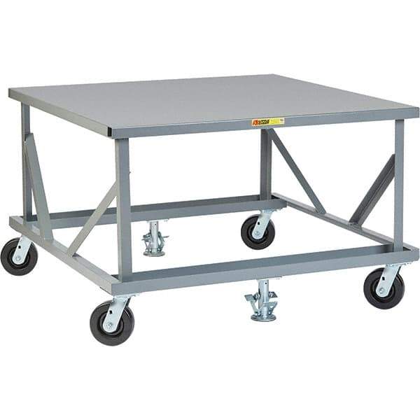 Little Giant - 3,600 Lb Capacity Steel Adjustable Pallet Stand - 30" High - Caliber Tooling