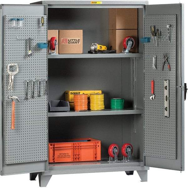 Little Giant - 2 Shelf Storage Cabinet - Steel, 48" Wide x 32" Deep x 78" High - Caliber Tooling