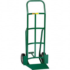 Little Giant - 800 Lb Capacity 47" OAH Hand Truck - Continuous Handle, Steel, Rubber Wheels - Caliber Tooling