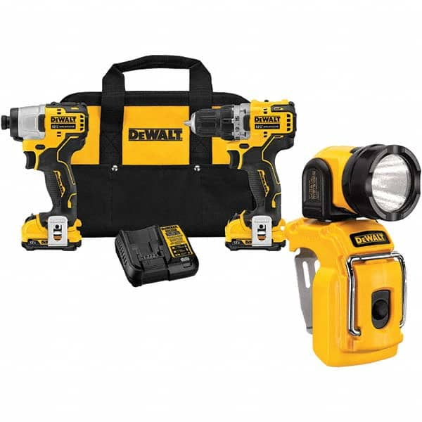 DeWALT - Cordless Tool Combination Kits Voltage: 12 Tools: Brushless Cordless Drill; Impact Driver - Caliber Tooling