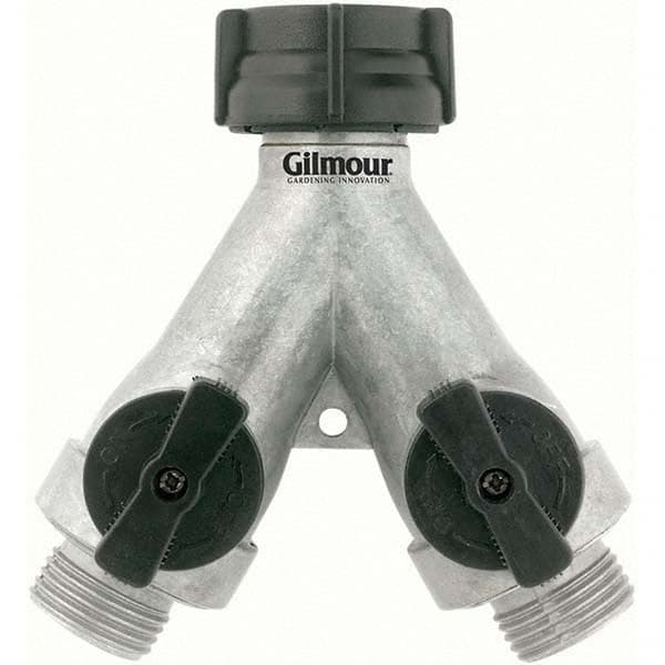 Gilmour - Garden Hose Fittings & Repair Kits Type: Shut-Off Valve Connector Type: Male; Female - Caliber Tooling