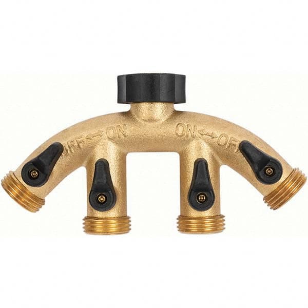 Gilmour - Garden Hose Fittings & Repair Kits Type: Shut-Off Valve Connector Type: Male; Female - Caliber Tooling