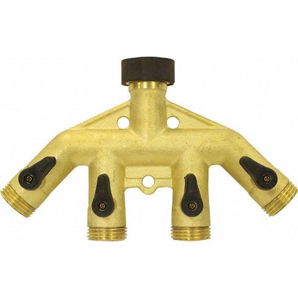 Gilmour - Garden Hose Fittings & Repair Kits Type: Shut-Off Valve Connector Type: Male; Female - Caliber Tooling