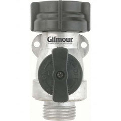 Gilmour - Garden Hose Fittings & Repair Kits Type: Shut-Off Valve Connector Type: Male; Female - Caliber Tooling