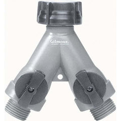 Gilmour - Garden Hose Fittings & Repair Kits Type: Shut-Off Valve Connector Type: Male; Female - Caliber Tooling