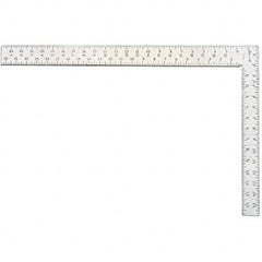 Lufkin - Rafter Squares; Type: Rafter Square ; Blade Length (Inch): 24 ; Base Length (Inch): 24 ; Graduation (Inch): 1/16 ; Base Width (Inch): 16 ; Blade Width (Inch): 16 - Exact Industrial Supply