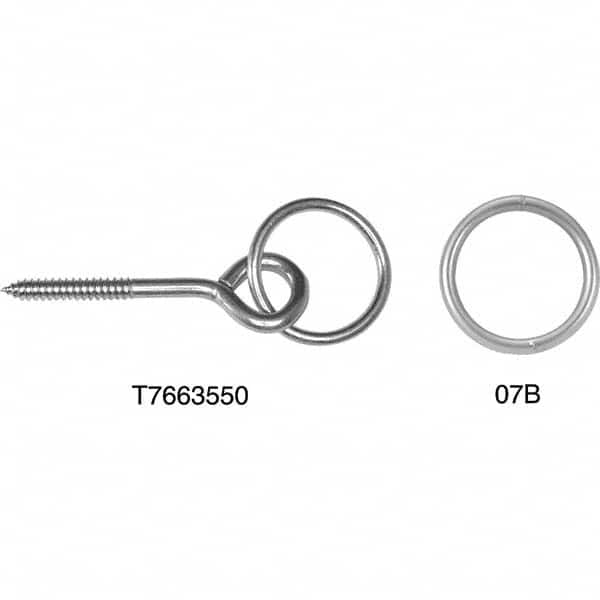 Campbell - Hitch Pins; Type: Pull Ring ; Pin Diameter (Inch): 2 ; Overall Length (Inch): 5-1/2 ; Usable Length (Inch): 2-1/2 ; Hole Size (Inch): 2 ; Material: Carbon Steel - Exact Industrial Supply