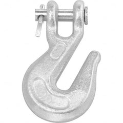 Campbell - Clevis Hooks; Chain Diameter (Inch): 1/2 ; Chain Grade: 43 ; Load Capacity (Lb.): 9200.000 ; Material: Forged Steel ; Reach (Inch): 3-1/2 ; Clevis Inside Diameter (Inch): 3/4 - Exact Industrial Supply