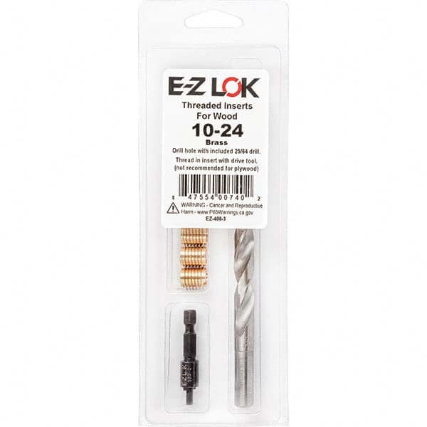 E-Z LOK - Thread Repair Kits Insert Thread Size (Inch): #10-24 Includes Drill: Yes - Caliber Tooling