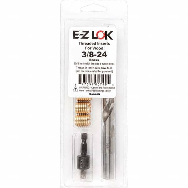 E-Z LOK - Thread Repair Kits Insert Thread Size (Inch): 3/8-24 Includes Drill: Yes - Caliber Tooling