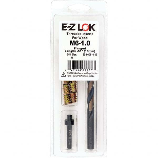 E-Z LOK - Thread Repair Kits Insert Thread Size (mm): M6x1.00 Includes Drill: Yes - Caliber Tooling