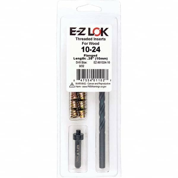 E-Z LOK - Thread Repair Kits Insert Thread Size (Inch): #10-24 Includes Drill: Yes - Caliber Tooling