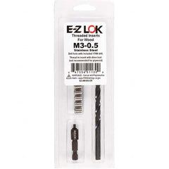 E-Z LOK - Thread Repair Kits Insert Thread Size (mm): M3x0.50 Includes Drill: Yes - Caliber Tooling