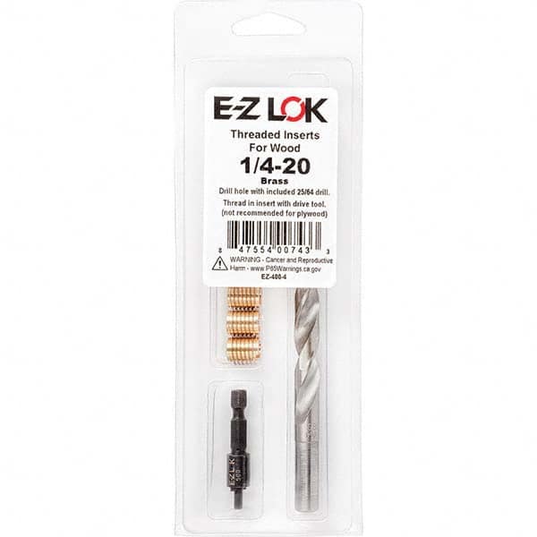 E-Z LOK - Thread Repair Kits Insert Thread Size (Inch): 1/4-20 Includes Drill: Yes - Caliber Tooling