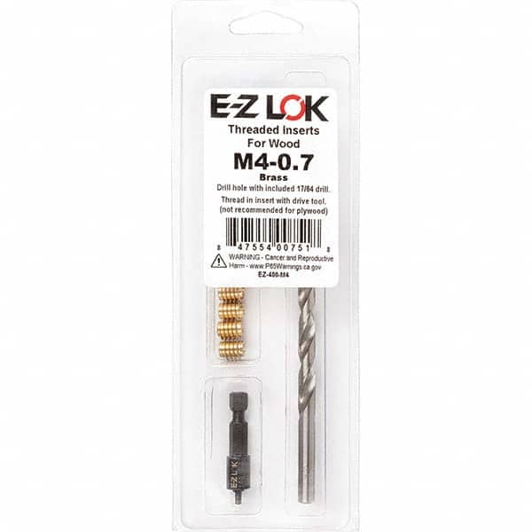 E-Z LOK - Thread Repair Kits Insert Thread Size (mm): M4x0.70 Includes Drill: Yes - Caliber Tooling