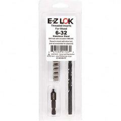 E-Z LOK - Thread Repair Kits Insert Thread Size (Inch): #6-32 Includes Drill: Yes - Caliber Tooling