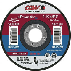 CGW Abrasives - Cutoff Wheels Tool Compatibility: Angle Grinders Wheel Diameter (Inch): 6 - Caliber Tooling