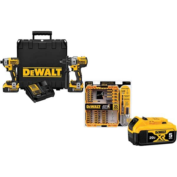 DeWALT - Cordless Tool Combination Kits Voltage: 20 Battery Chemistry: Lithium-Ion - Caliber Tooling