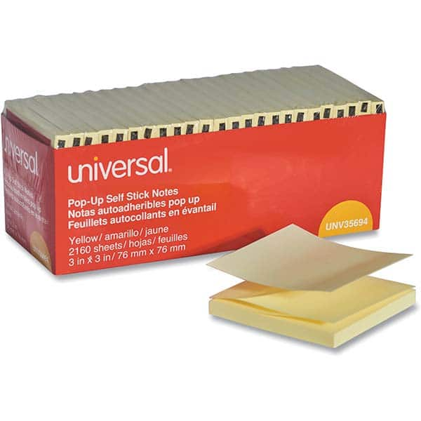 UNIVERSAL - Note Pads, Writing Pads & Notebooks Writing Pads & Notebook Type: Self-Stick Notes Size: 3 x 3 - Caliber Tooling