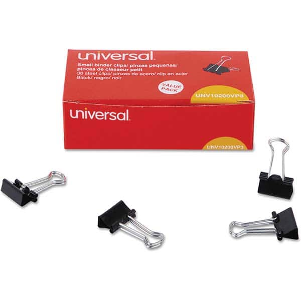 UNIVERSAL - Binder Clips Width (Inch): 0.75 Binder Type: Binder Clip - Caliber Tooling