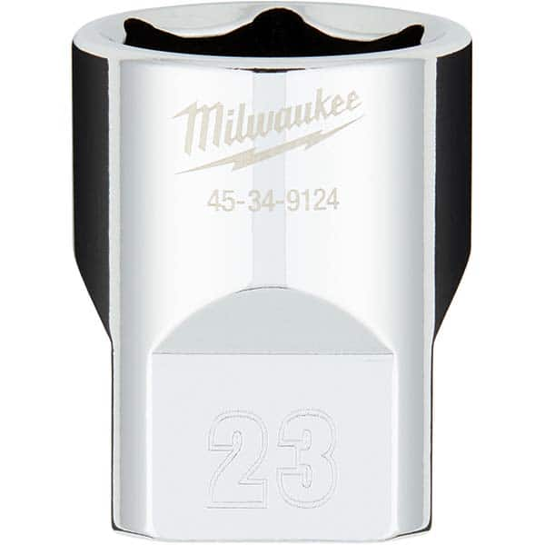 Milwaukee Tool - Hand Sockets Drive Size (Inch): 1/2 Size (mm): 23.0000 - Caliber Tooling