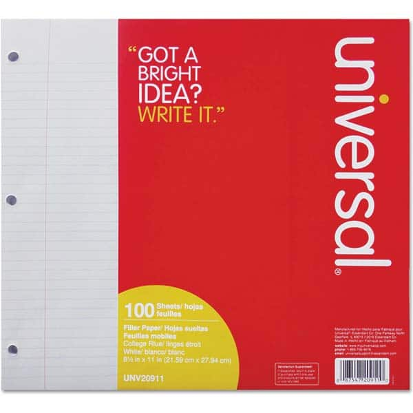 UNIVERSAL - Note Pads, Writing Pads & Notebooks Color: White - Caliber Tooling