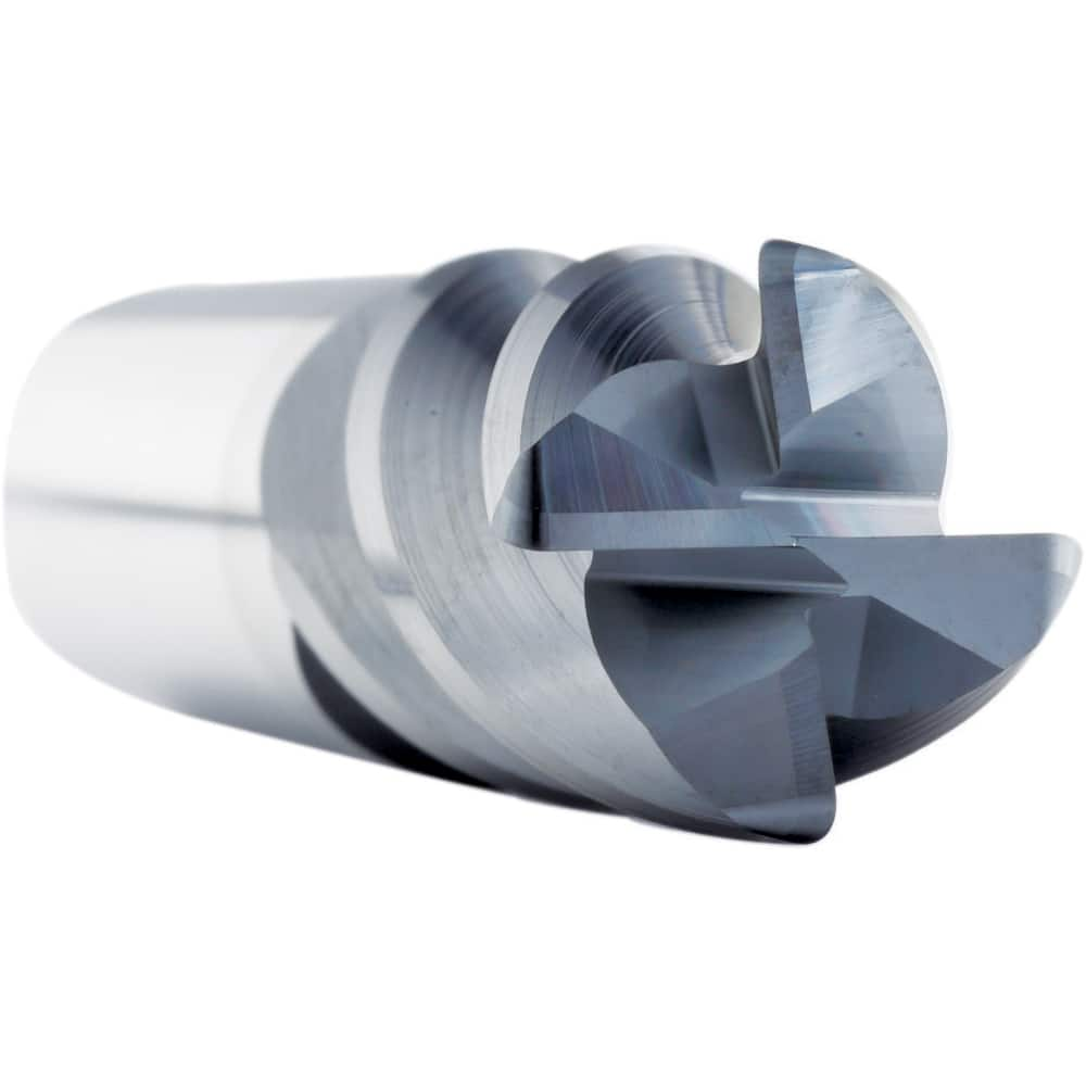 Corner Radius End Mill: 3/8″ Dia, 5/8″ LOC, 0.06″ Radius, 4 Flutes, Solid Carbide 2″ OAL, 3/8″ Shank Dia, 35 ° Helix, AlCrN Coated, Corner Radius End, Centercutting, Series SAP