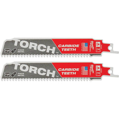 Milwaukee Tool - Reciprocating Saw Blades Blade Material: Carbide Blade Length (Inch): 6 - Caliber Tooling