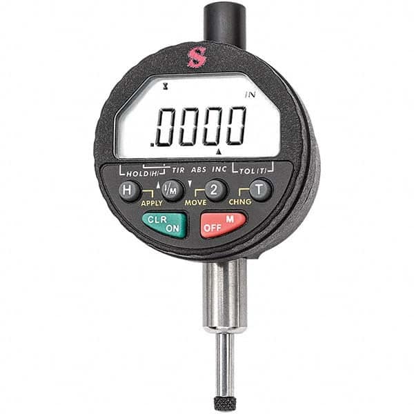 Starrett - Electronic Test Indicators Resolution (Decimal Inch): 0.00010 Minimum Measurement (Decimal Inch): 0.0000 - Caliber Tooling