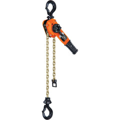 CM - Manual Hoists-Chain, Rope & Strap; Type: Lever ; Lifting Material: Chain ; Capacity (Lb.): 3000 ; Lift Height (Feet): 15 ; Minimum Headroom: 14.6 - Exact Industrial Supply