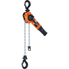 CM - Manual Hoists-Chain, Rope & Strap; Type: Lever ; Lifting Material: Chain ; Capacity (Lb.): 1500 ; Lift Height (Feet): 10 ; Minimum Headroom: 12.625 ; Lever Force to Operate Hoist: 45.00 - Exact Industrial Supply