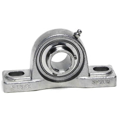 Shuster - SUCSP207-20, 1-1/4" ID, 167mm OAL x 93mm OAH48mm Wide, Ball Bearing Pillow Block - Exact Industrial Supply