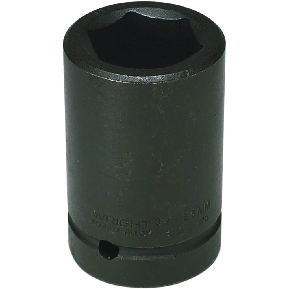 Wright Tool & Forge - Impact Sockets; Drive Size: 1 ; Size (mm): 33.0000 ; Type: Deep ; Style: Impact Socket ; Style: Impact Socket ; Style: Impact Socket - Exact Industrial Supply