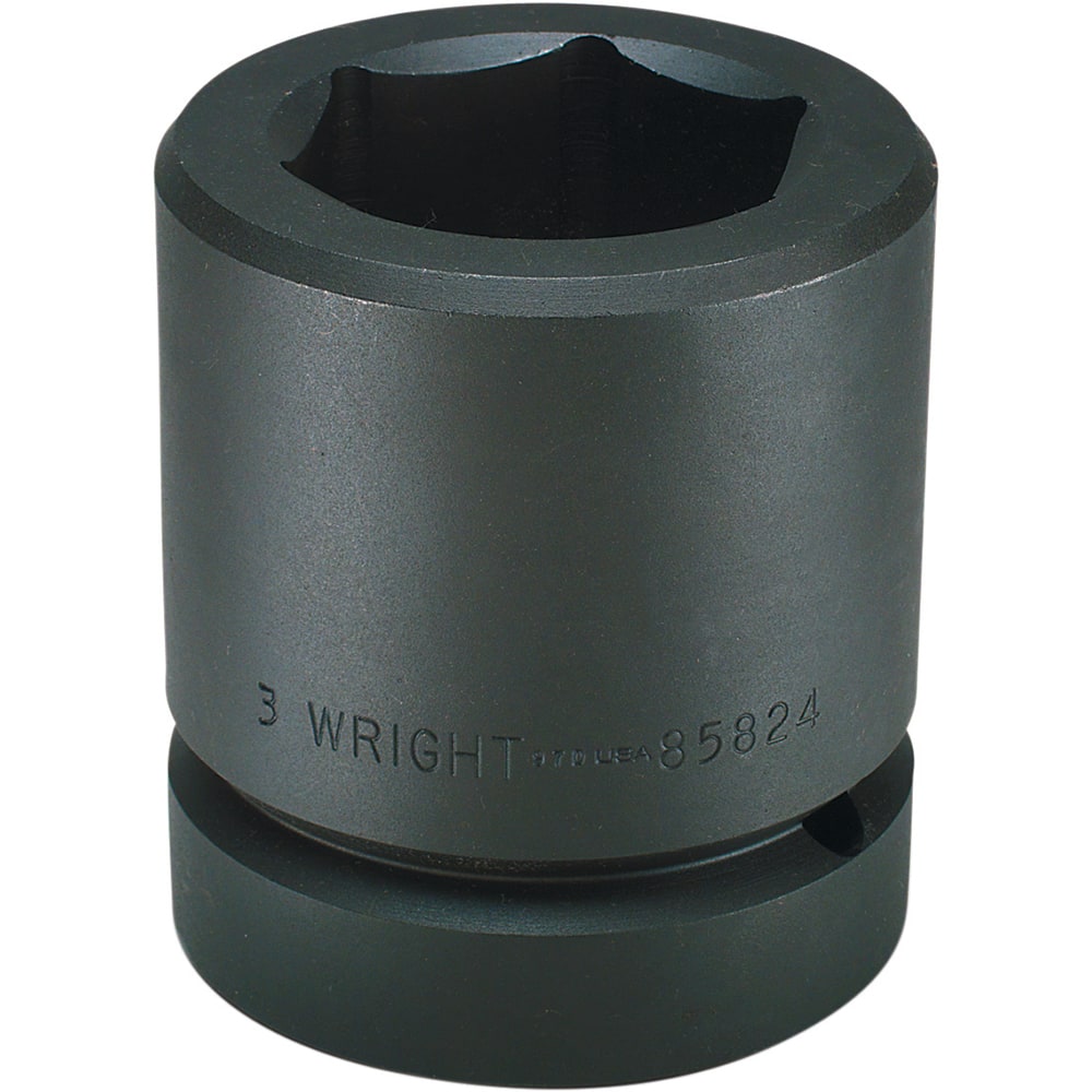 Wright Tool & Forge - Impact Sockets; Drive Size: 2-1/2 ; Size (Inch): 1-1/8 ; Type: Standard ; Style: Impact Socket ; Style: Impact Socket ; Style: Impact Socket - Exact Industrial Supply