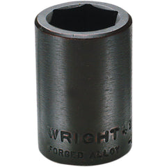 Wright Tool & Forge - Impact Sockets; Drive Size: 1/2 ; Size (mm): 18.0000 ; Type: Standard ; Style: Impact Socket ; Style: Impact Socket ; Style: Impact Socket - Exact Industrial Supply